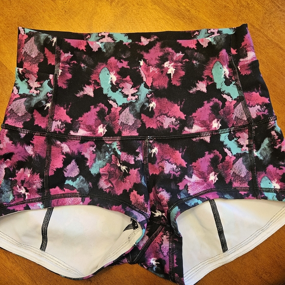 lululemon athletica Pink and Teal Athletic Shorts - Picture 1 of 3